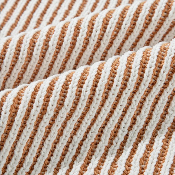 NWT [Altar'd State] Striped Oversized Ribbed Knit Pink Sweater Womens XXS XS S M - Picture 12 of 16